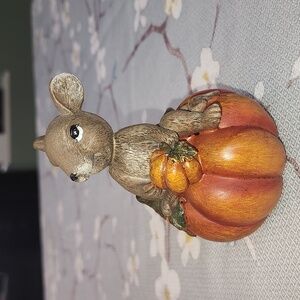 Mouse on a Pumpkin figurine